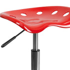 Flash Furniture – Tabouret brillant avec siège de type tracteur, 25,75 po, rouge (LF214ARED)-Siège pivotant