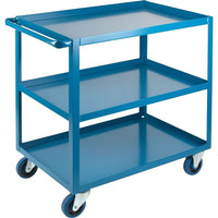 Kleton - Chariots À Tablettes Robustes, 3 Tiers, 24po La X 36po H X 36po P, Capacité 1200 Lb-Capacité 1200 lb