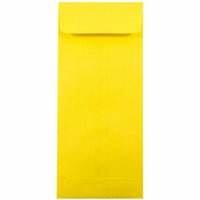 JAM Paper #11 Policy Commerciales Enveloppes Colourées - 4,5" x 10,375" - Jaune recyclé - Paquet de 25-Couleur : Jaune