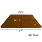 Flash Furniture – Table d’activités trap., 30 larg. x 60 long., surface haute pression de 1,25 po, pattes présc. régl., chêne-Dimensions : 16 1/4 à 25 1/4 haut. x 26 1/4 larg. X 57 1/2 prof. (po)