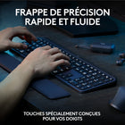 Logitech - MX Keys S Combo - Clavier et Souris Sans Fil Performants avec Repose Poignet-Défilement de 1000 lignes/seconde : Avec MagSpeed, la roulette de défilement la plus rapide et précise (3) de Logitech et au capteur 8K DPI, cette souris Logitech fonctionne même sur du verre .
