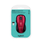 Logitech - Souris San fil M510 - Rouge-Le suivi laser permet de beneficier d'un contrôle du pointeur souple et precis, même sur les surfaces problematiques pour les souris optiques classiques, telles que les surfaces polies ou en bois