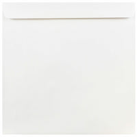 JAM Paper Enveloppes carrées standard à fermeture gommée, 9 x 9 po, blanc, 1000/pqt-Blanc