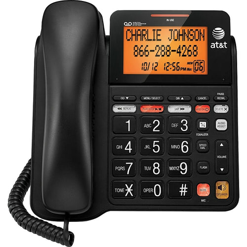VTech Téléphone noir sans fil avec afficheur - CS6114 