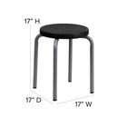 Flash Furniture – Tabouret à utilisation multiple, rouge (YK01B)-Cadre enduit en poudre argentée