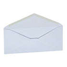 Staples - Enveloppes n° 10 avec rabats gommés, 4 1/8 x 9 1/2 po, 24 lb, blanc, boîte de 500-Rabat pointu classique avec joint diagonal