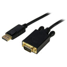 StarTech  Câble convertisseur actif DisplayPortMC vers VGA, adaptateur DP vers VGA, 1920 x 1200, noir, 15 pi-Permet de connecter une source compatible DisplayPort directement à un écran ou à un projecteur VGA sans adaptateur ni câble supplémentaire