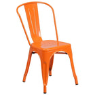 Flash Furniture – Table rectangulaire 31,5x63po et 6 chaises empilables, intérieur/extérieur, métal orange (ET-CT005-6-30-OR-GG)-Certifié ANSI et BIFMA