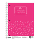 Hilroy - Cahier de notes mode Core+, 10 1/2 po x 8 po, 92 pages, motifs variés-Certifié SFI