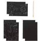 OOLY Mini Scratch and Scribble Dinosaur Days Kit d'illustrations guidées-Les illustrations guidées sont faciles à suivre pour les enfants