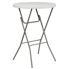 Flash Furniture – Table pliante de bar, 31,5 po dia., blanc granite (RB32RBBARGWGG)-Table commerciale prête à l'emploi