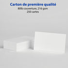 Avery - Cartes d’affaires avec technologie Sure Feed Microperforées pour imprimantes laser et à jet d’encre - 2 po x 3 1/2 po-Perforations ultrafines pour séparation facile