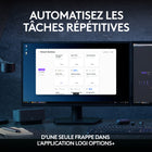 Logitech - MX Keys S Combo - Clavier et Souris Sans Fil Performants avec Repose Poignet-Éclairage Intelligent : Les touches du clavier rétroéclairé s'adaptent à l'environnement et s'illuminent lorsque vous approchez vos mains. Personnalisez les options d'éclairage sur Logi Options+ .
