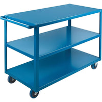 Kleton - Chariots À Tablettes Robustes, 3 Tiers, 24po La X 36po H X 48po P, Capacité 1200 Lb-Capacité 1200 lb