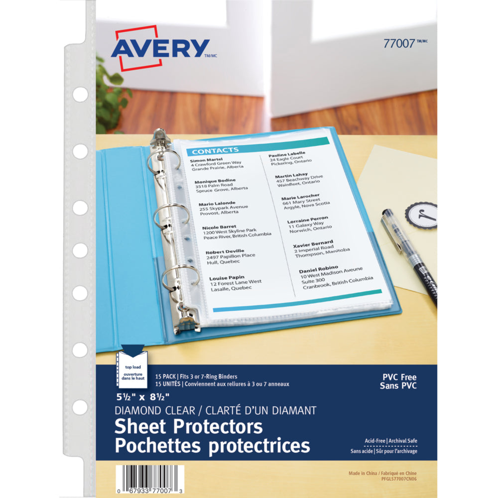 Avery® – Pochettes protectrices pour cartes de collection