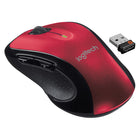 Logitech - Souris San fil M510 - Rouge-Vous beneficiez d'un contrôle accru et plus rapide. La navigation au fil de vos albums photo et des pages Web devient un jeu d'enfant, surtout si vous êtes droitier: trois boutons standard, et des boutons Precedente/Suivante que vous pouvez aussi programmer pour changer d'application, passer en mode plein ecran, etc. De plus, le defilement multidirectionnel et zoom vous permet des defilements horizontaux et verticaux au fil de votre bibliotheque musicale, des plans et 