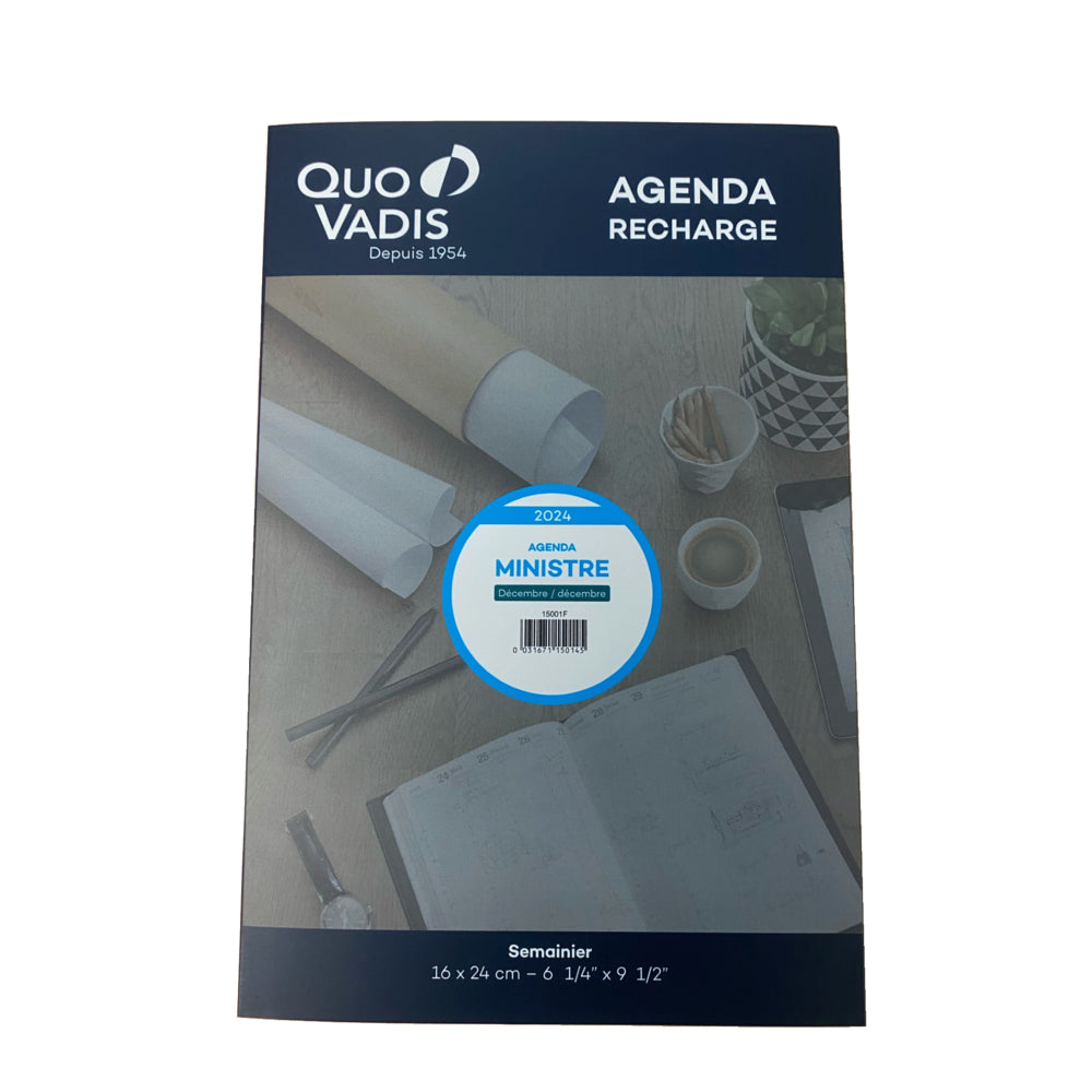 QUO VADIS Recharge pour Agenda Moderne INT 8310, 2024 - Achat