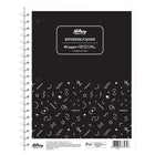 Hilroy - Cahier de notes mode Core+, 10 1/2 po x 8 po, 92 pages, motifs variés-80 pages + 12 pages en prime