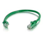 C2G - Câble de raccordement réseau Ethernet Cat6 sans accrochage (UTP) de 6 pieds - vert-Câbles Ethernet