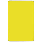 Flash Furniture – Table d’activités rectangulaire de 30 x 72 (po), surface stratifiée d’une épaisseur de 1,25 po, jaune-Forme : Rectangulaire