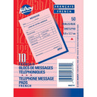 Staples® - Blocs de messages téléphoniques, 3-1/2 po x 5 po, 50 feuilles, français, paq./10-La manière rapide et facile de tenir compte de vos messages