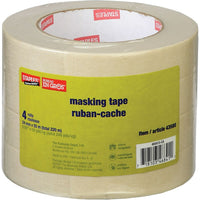 Ruban–cache Staples, 24 mm x 55 m, paquet de 4-4 paquets de ruban de masquage Staples fournissent une quantité suffisante pour tous vos besoins d’utilisation générale