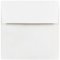 JAM Paper Enveloppes carrées standard à fermeture gommée, 5 x 5 po, blanc, 100/pqt-Blanc