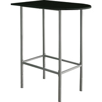 Monarch Specialties - 2335 Bar Maison - Pub - 36" Rectangulaire - Petit - Cuisine - Métal - Noir-Cette table de bar gagne-place est dotée de pattes tubulaires élégantes et d'une surface argentée de style tendance qui rehaussera l'allure contemporaine de votre décor décontracté