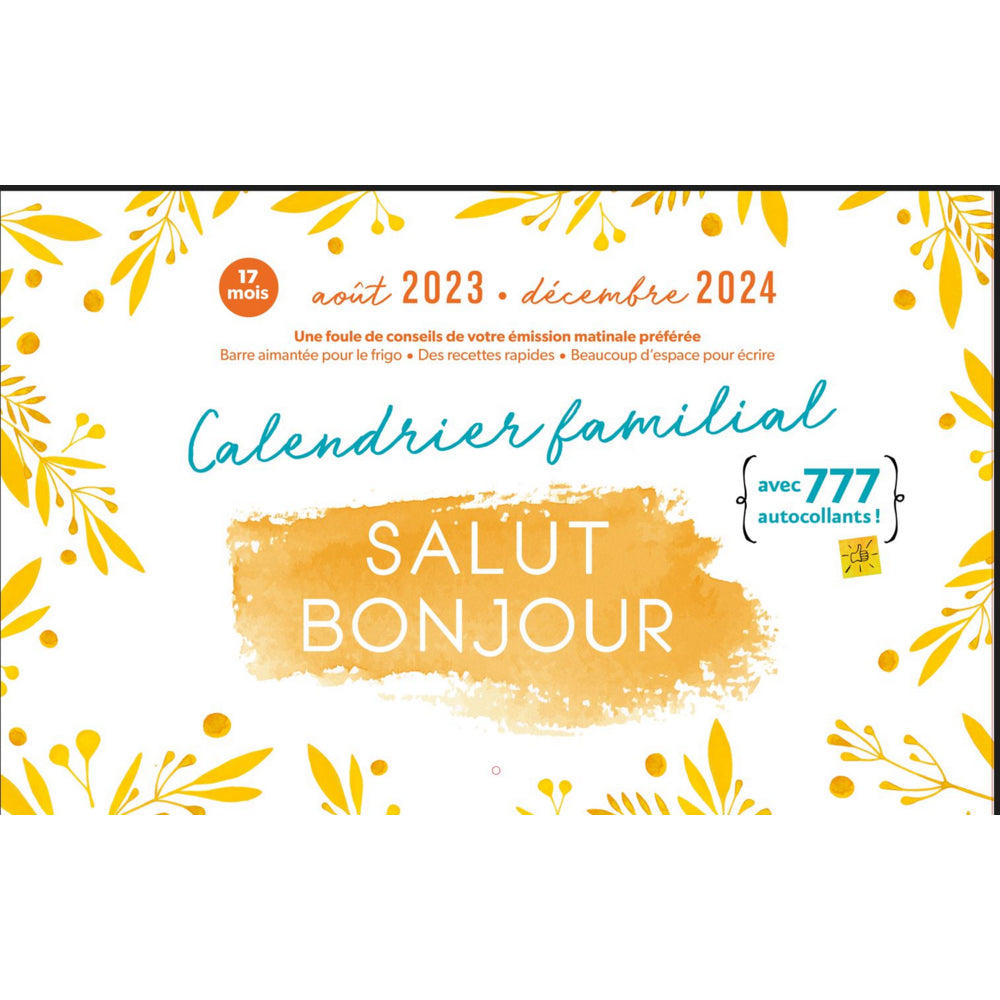 Undefined - Indéterminée Salut Bonjour Family Calendar 2023-2024 (French)