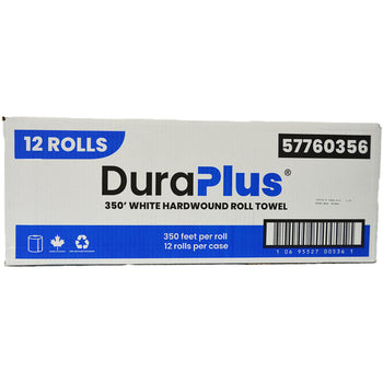 DuraPlus - Essuie-tout - Blanc - 350' - Paquet De 12 | Bureauengros.com