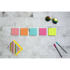 Post-it - Feuillets - collection Peptitude - 3 po x 3 po - 100 feuillets/bloc - 500 feuilles - paquet de 5-Les Feuillets Post-it sont recyclables