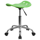 Flash Furniture – Tabouret brillant avec siège de type tracteur, 25,75 po, vert pomme (LF214AAPLGN)-Construction en polymère haute densité