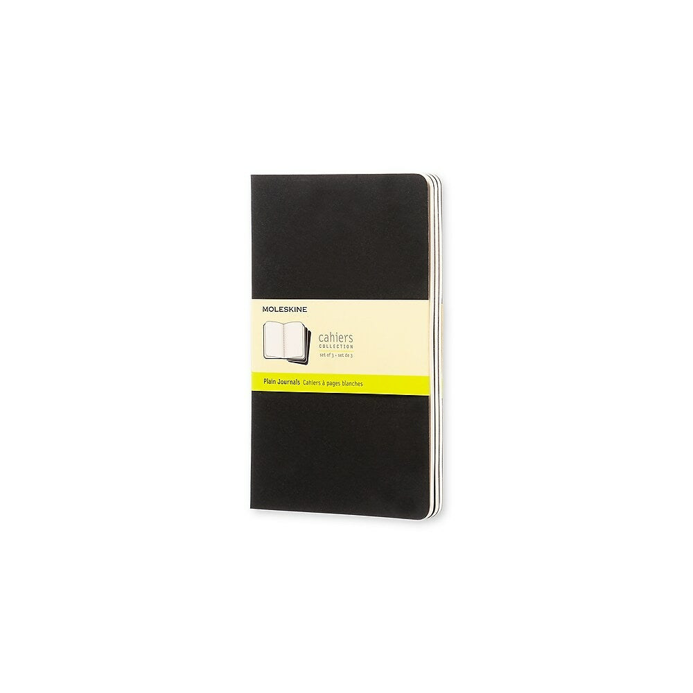 Moleskine – Cahier journal page blanche, couverture souple, noir