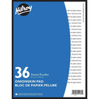 Hilroy – Bloc de papier pelure d’oignon, 8 1/2 x 11 po, 36 feuilles-Idéal pour un usage quotidien au bureau ou à la maison