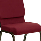 Flash Furniture – Chaise d’église emp. Hercules, 18,5 po de large, siège de 4,25 po d’épaisseur, bourgogne, cadre doré, p/40-Le siège en cascade favorise une bonne circulation sanguine