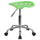 Flash Furniture – Tabouret brillant avec siège de type tracteur, 25,75 po, vert pomme (LF214AAPLGN)-Finition à vert pomme