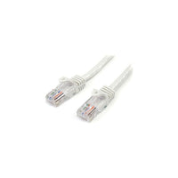 StarTech  Câble de raccordement anti-accrochage 45PATCH3WH de catégorie 5e, 3 pi, blanc-Doté d’un connecteur mâle RJ-45 aux deux extrémités pour faciliter la connectivité