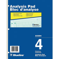 Blueline Tablette d'analyse A5204, 4 colonnes-A5204 - 4 colonnes